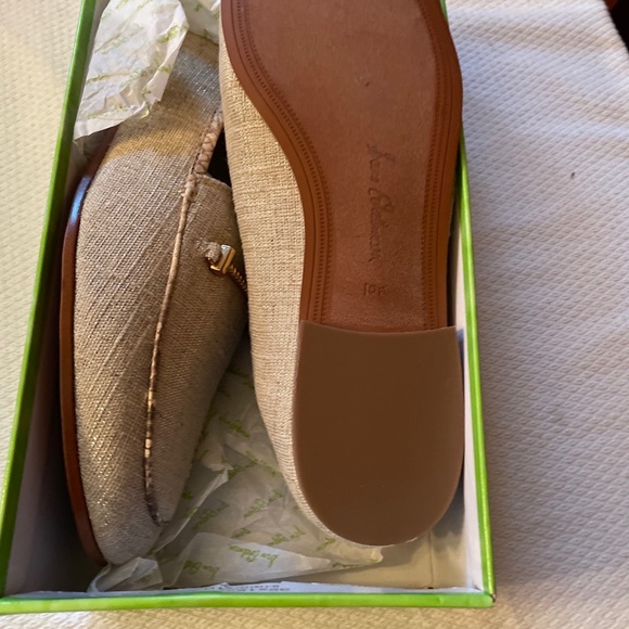 Sam Edelman Tan Linen and Snake print shoe. - Picture 3 of 6